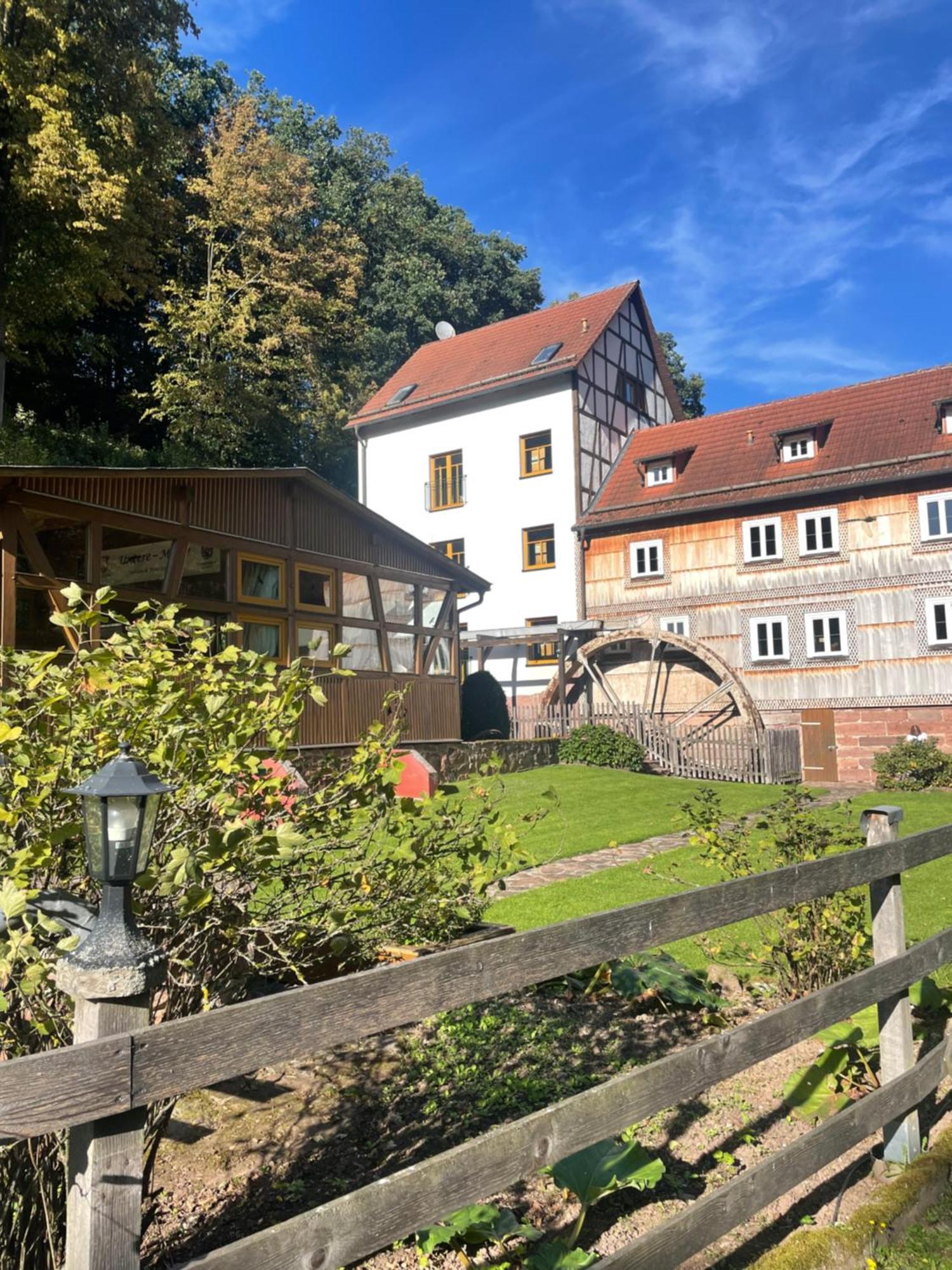 Pension Untere Muehle Burghaun Exterior foto
