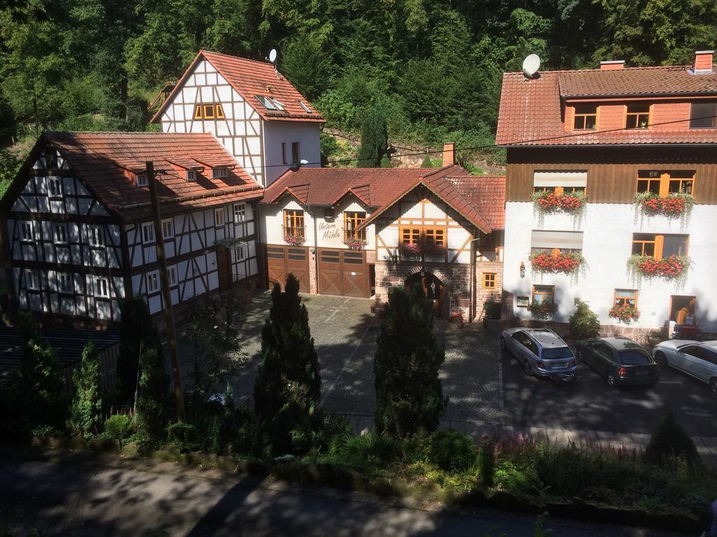 Pension Untere Muehle Burghaun Exterior foto