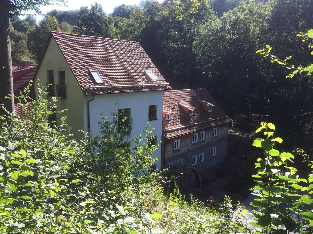 Pension Untere Muehle Burghaun Exterior foto